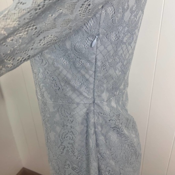 For Love and Lemons Eternal Love Lace Mini Dress in Powder Blue SZ M - Picture 6 of 11